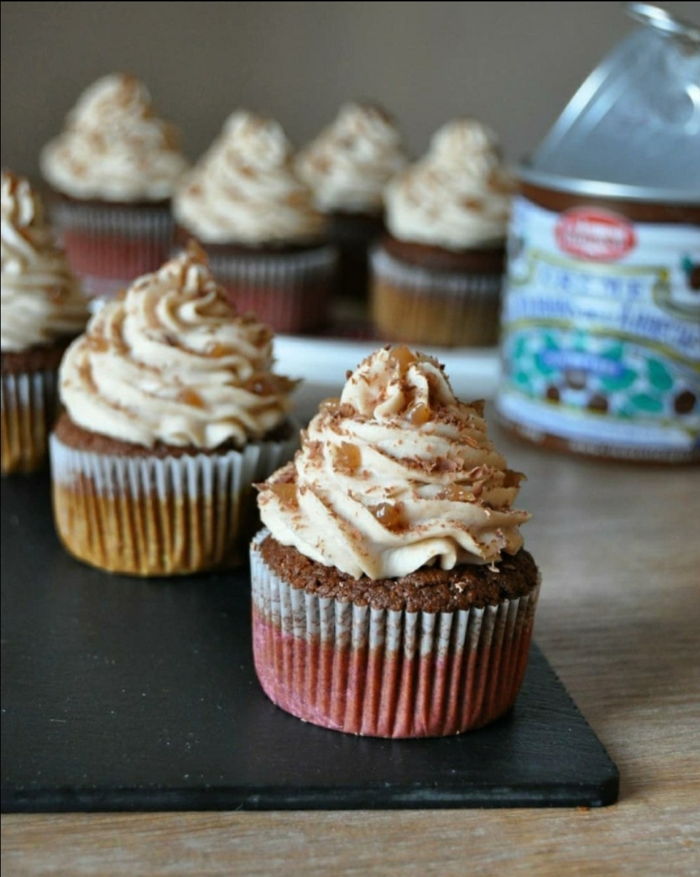 Cupcakes crème de marron et chocolat