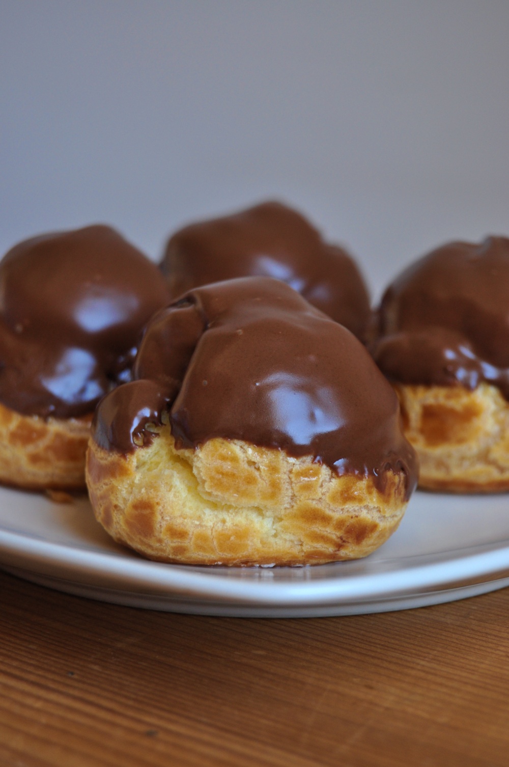 Choux à la crème glaçage Nutella
