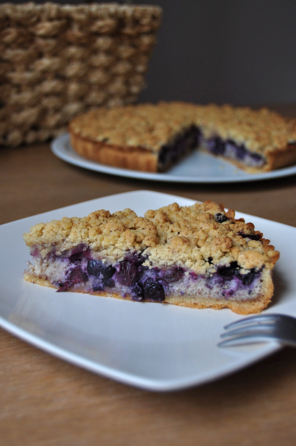 Tarte crumble aux myrtilles