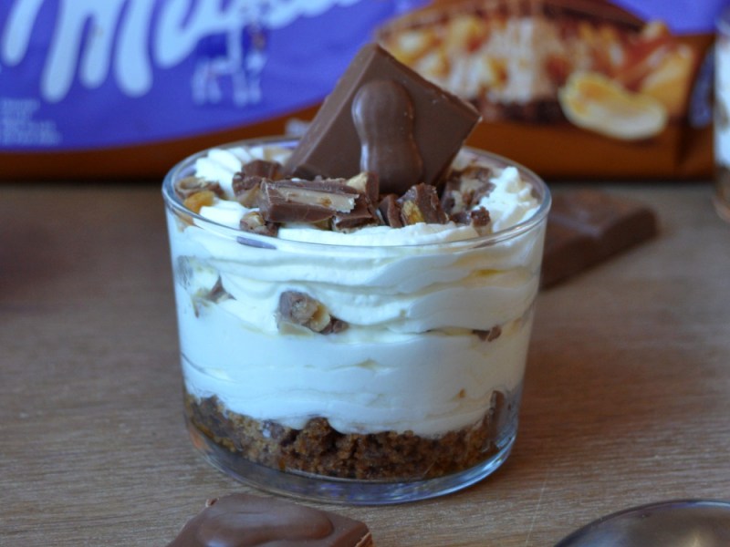 Verrines cheesecake Milka (sans&nbsp;cuisson)