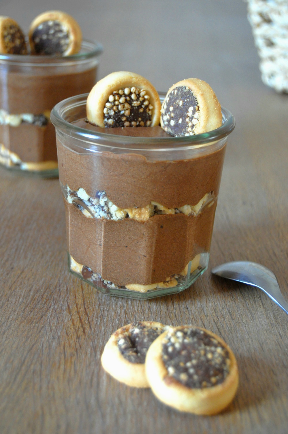Mousse chocolat biscuitée