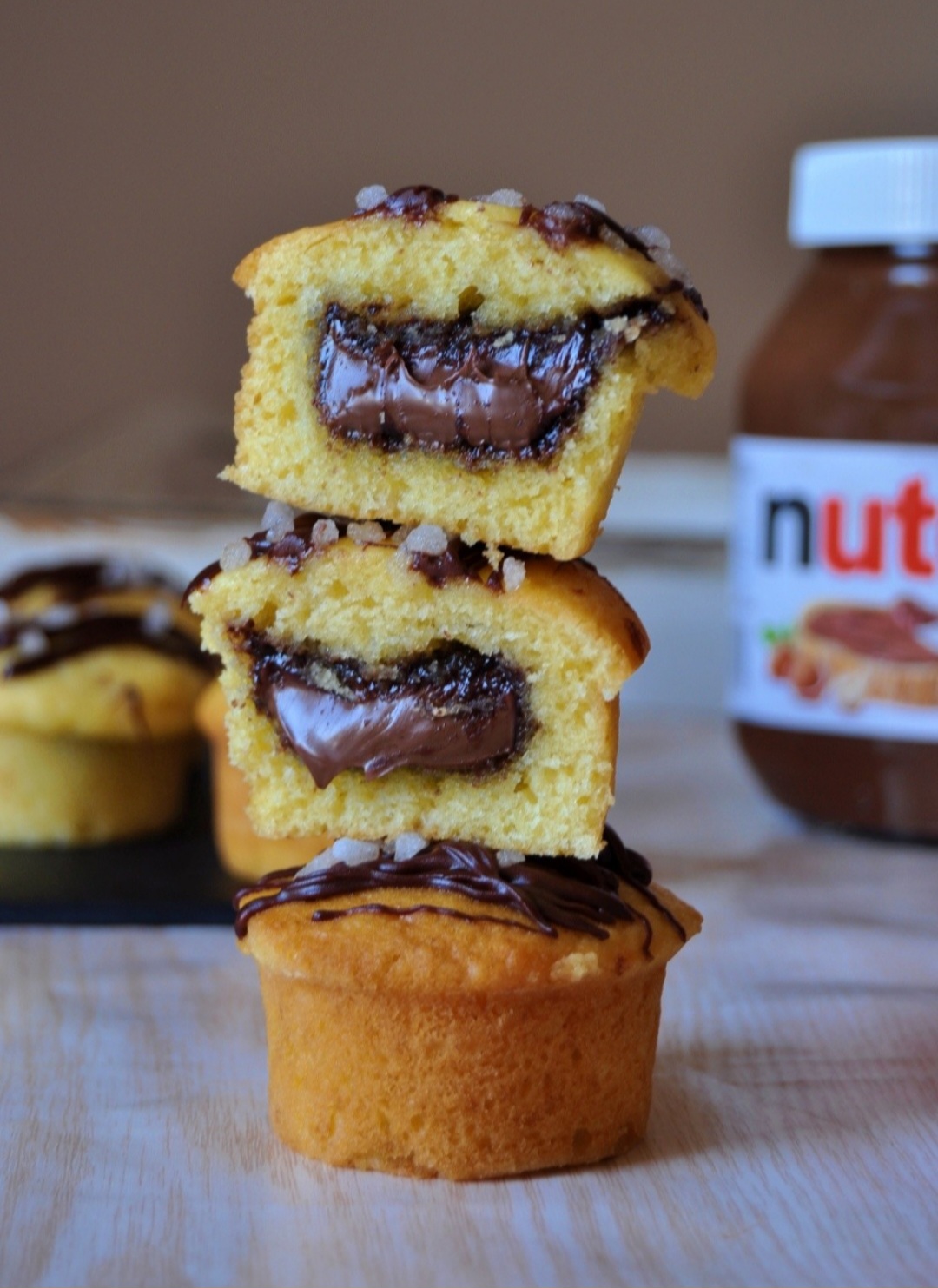 Muffins cœur fondant Nutella