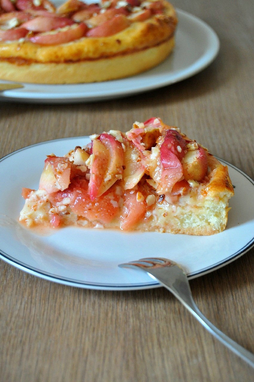 Tarte briochée à la&nbsp;pêche