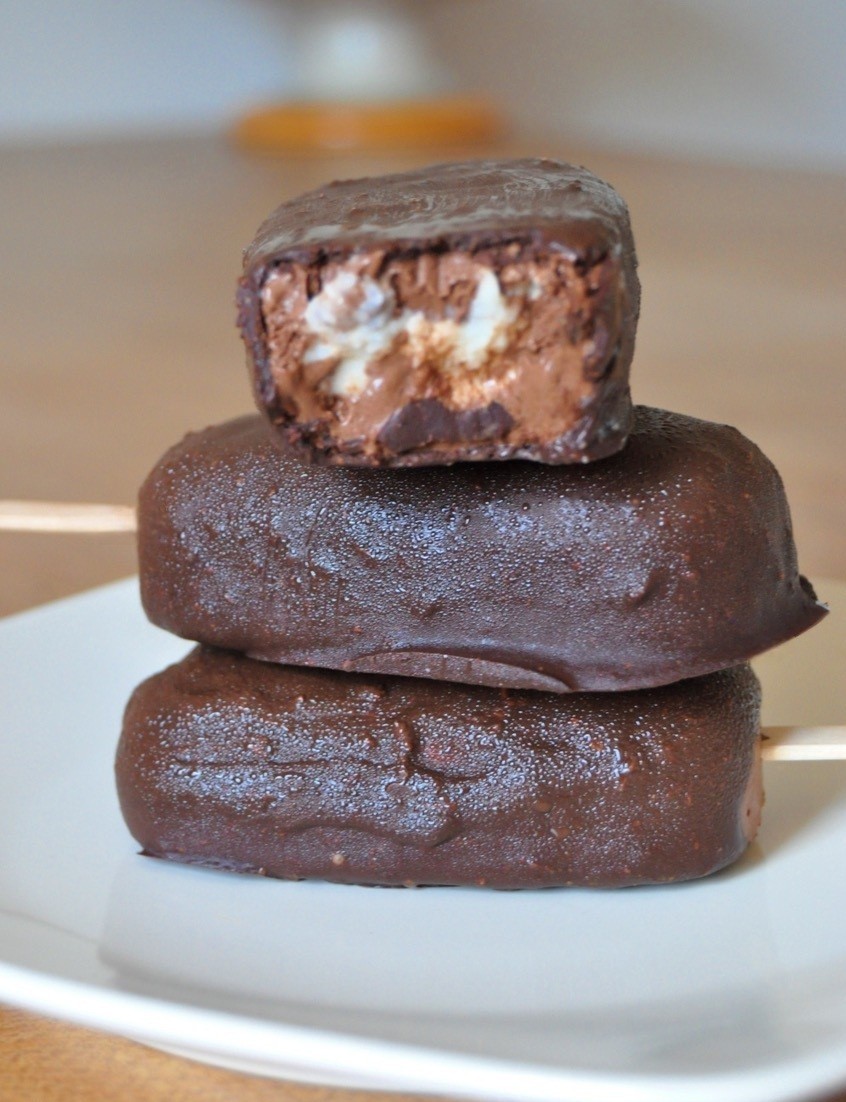 Magnums maison –  Chocolat et Coeur coco