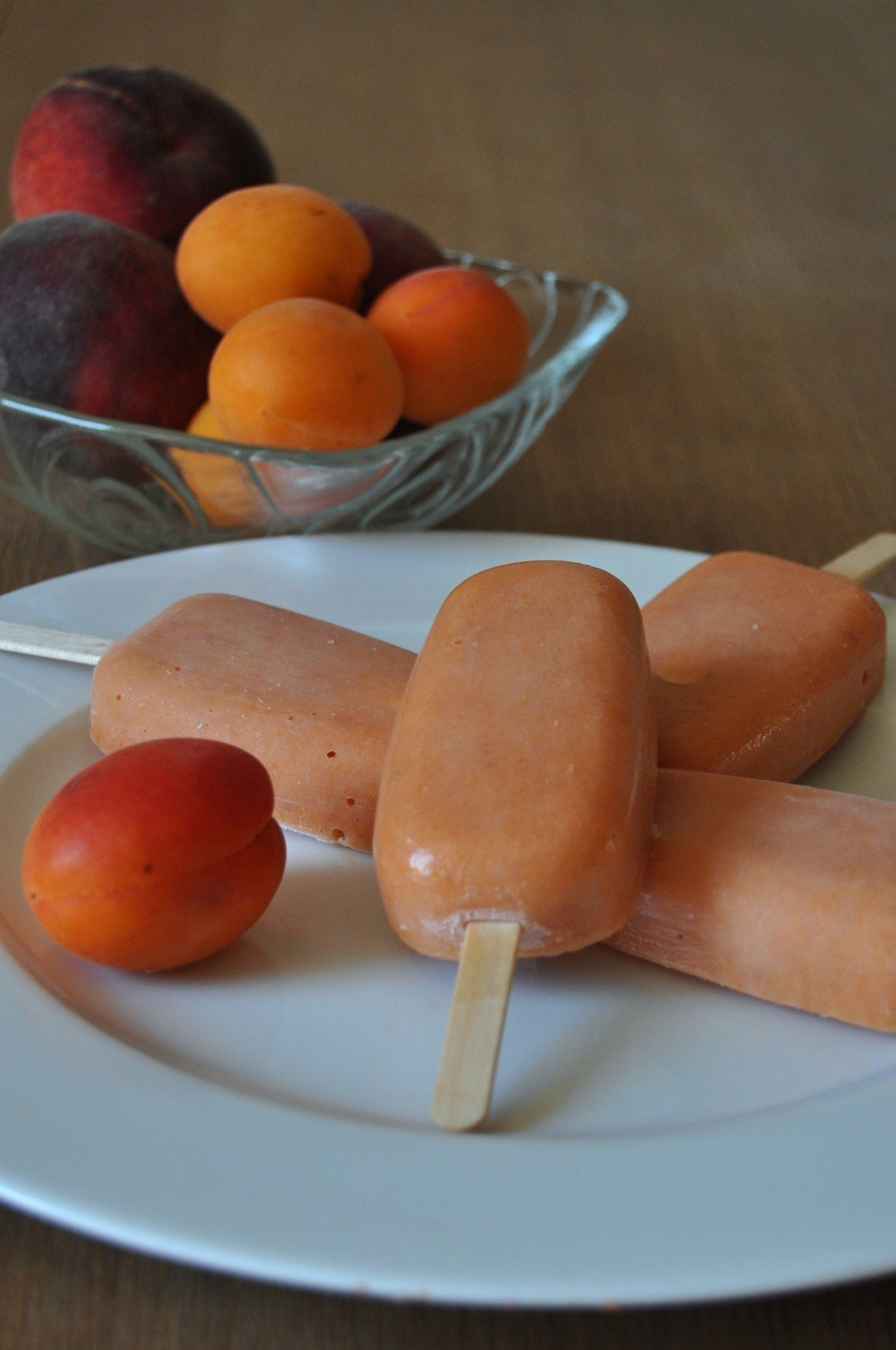 Glaces maison – abricots et pêches